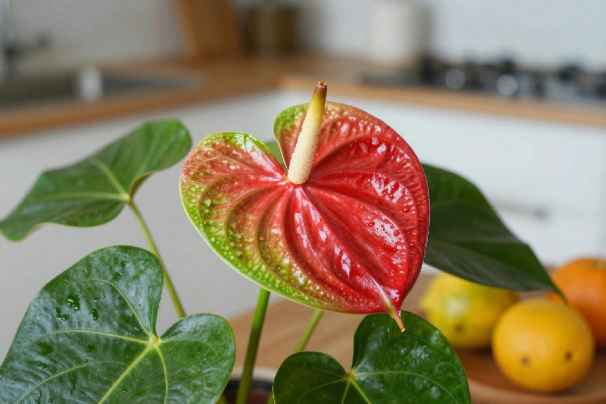 Attenzione: se hai ricevuto un Anthurium, evita di metterlo in cucina vicino alla frutta