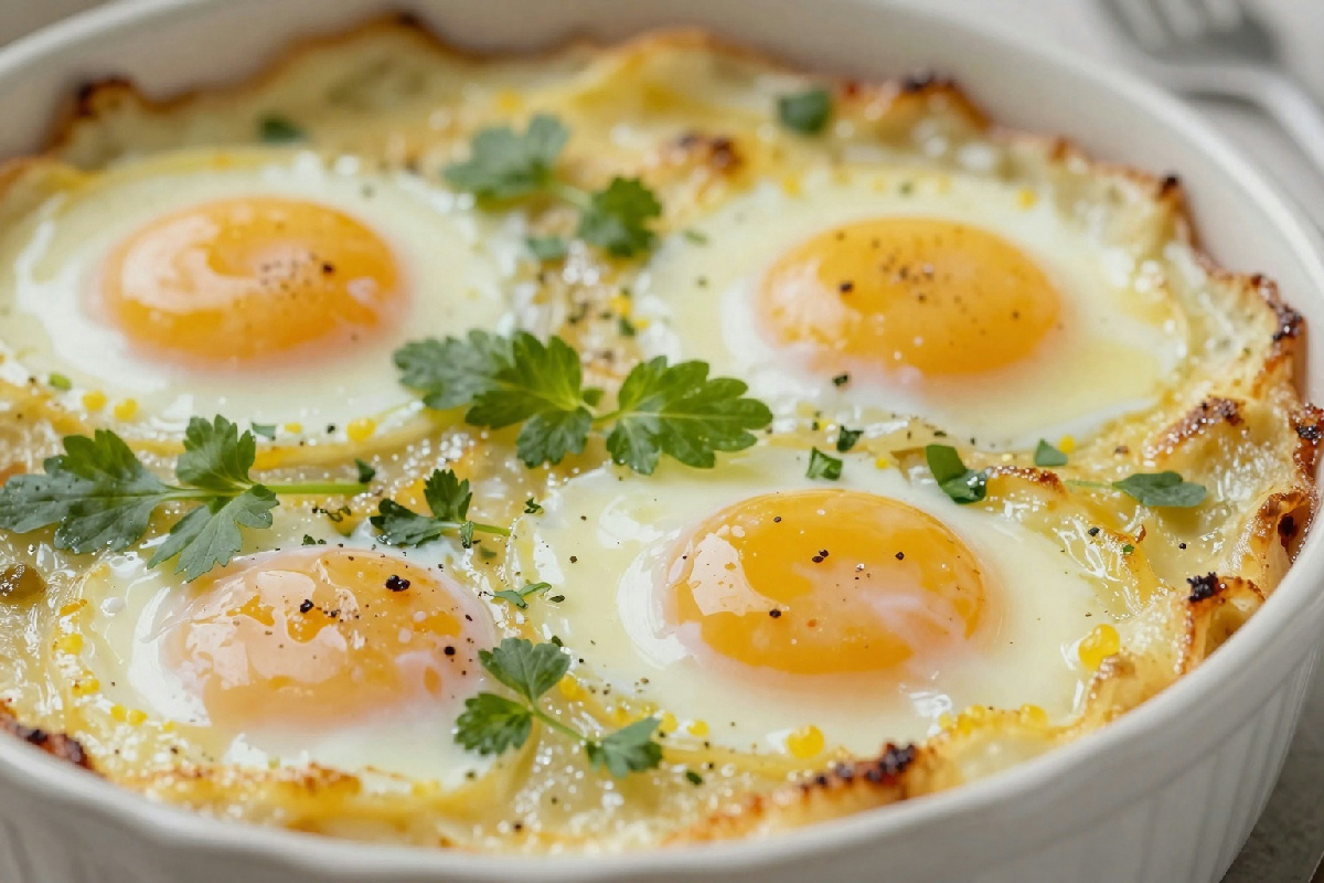 Uova in cocotte preparate al microonde con ingredienti semplici e veloci per un pasto gustoso e nutriente